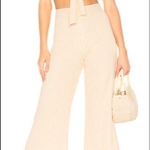 peach and white striped dress pants. XS (0)